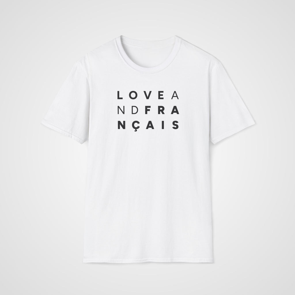 Love and Français T-Shirt in White