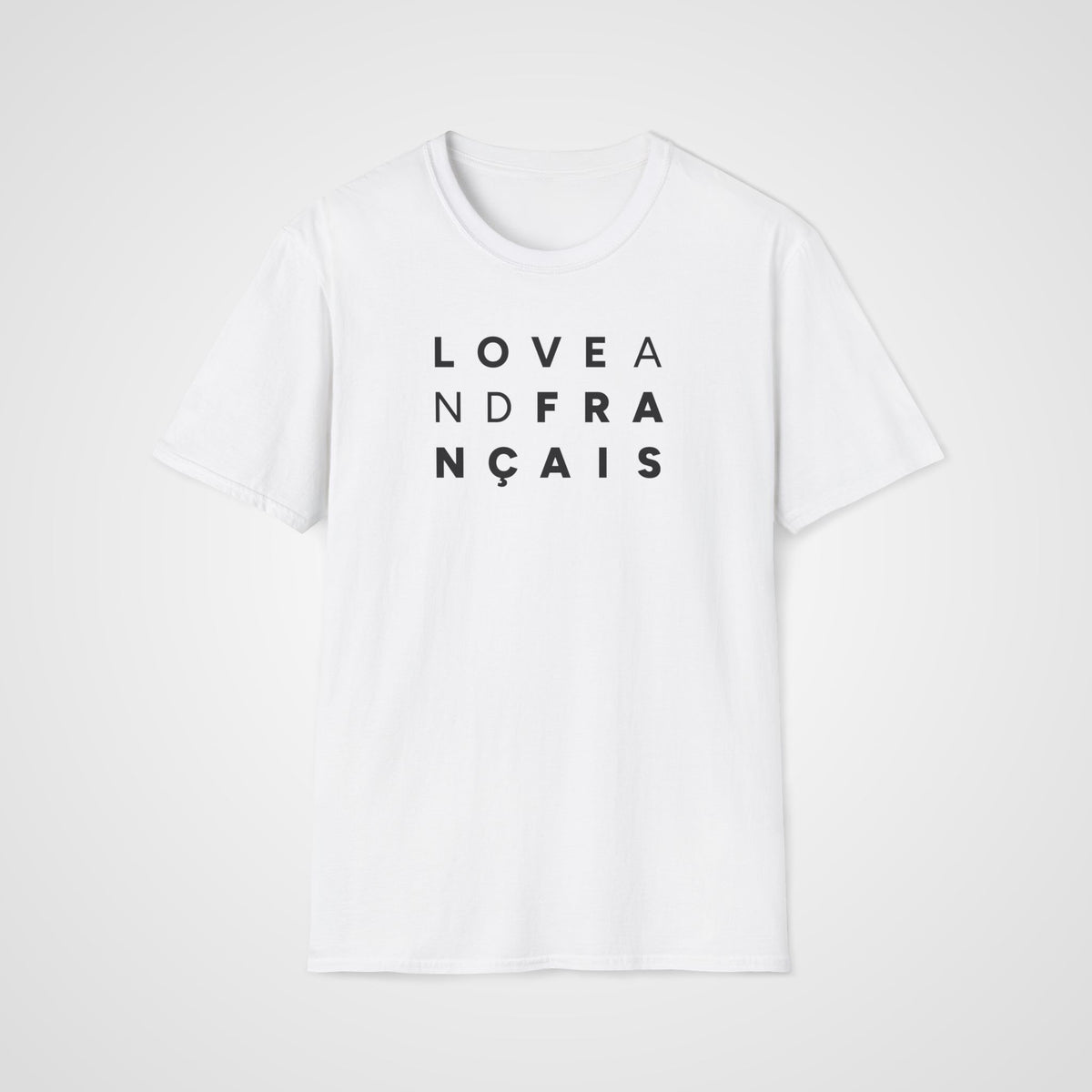 Love and Français T-Shirt in White