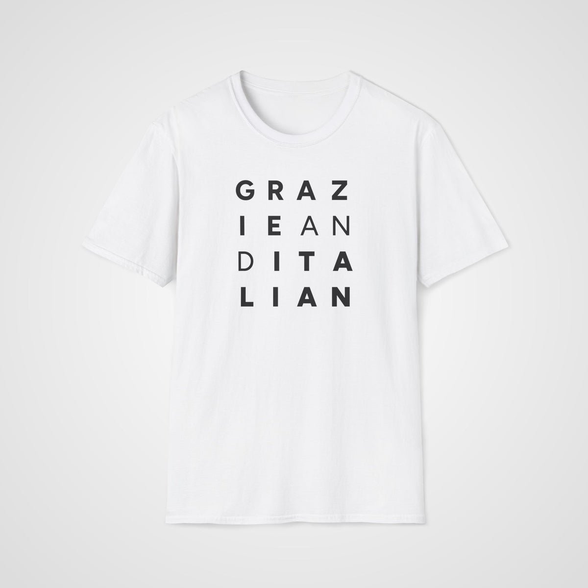 Grazie & Italian T-Shirt in White