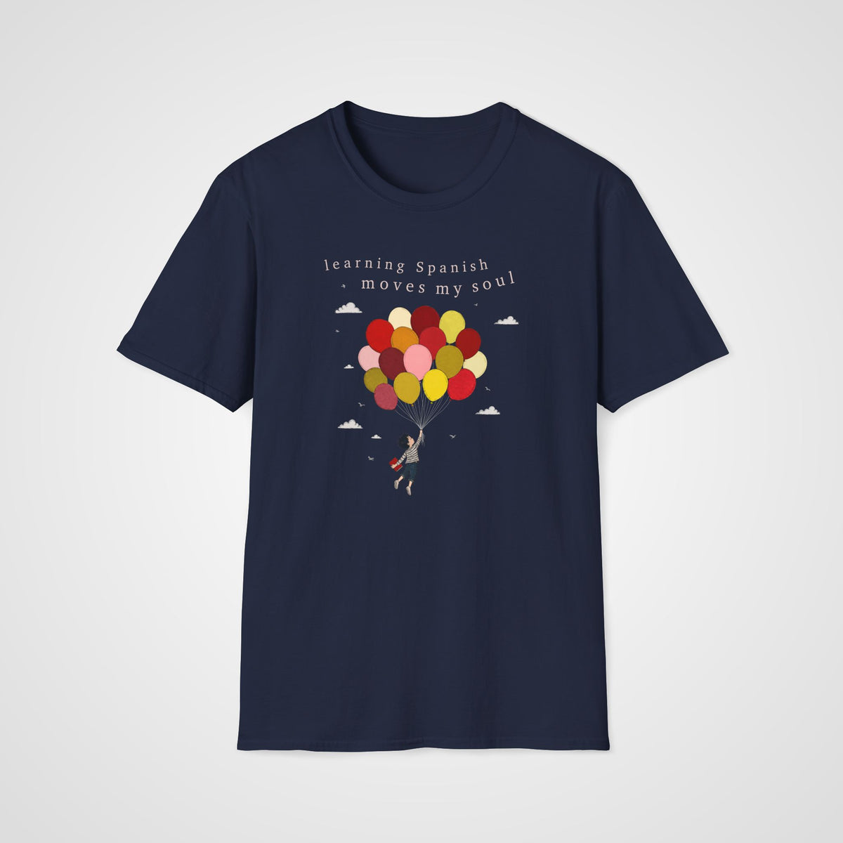 Spanish Learning Soul T-Shirt in Navy