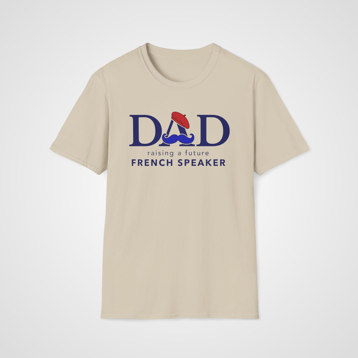 French Learner Dad T-Shirt in Sand