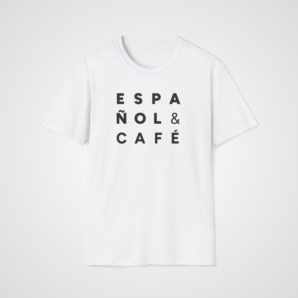 Español & Café T-Shirt in White