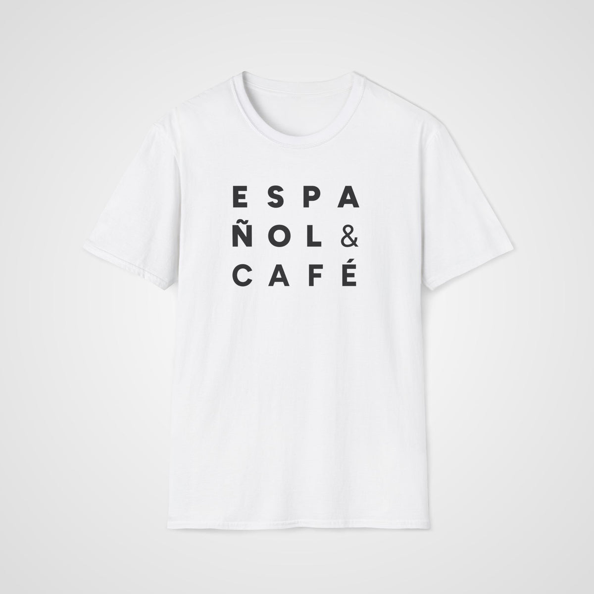 Español & Café T-Shirt in White