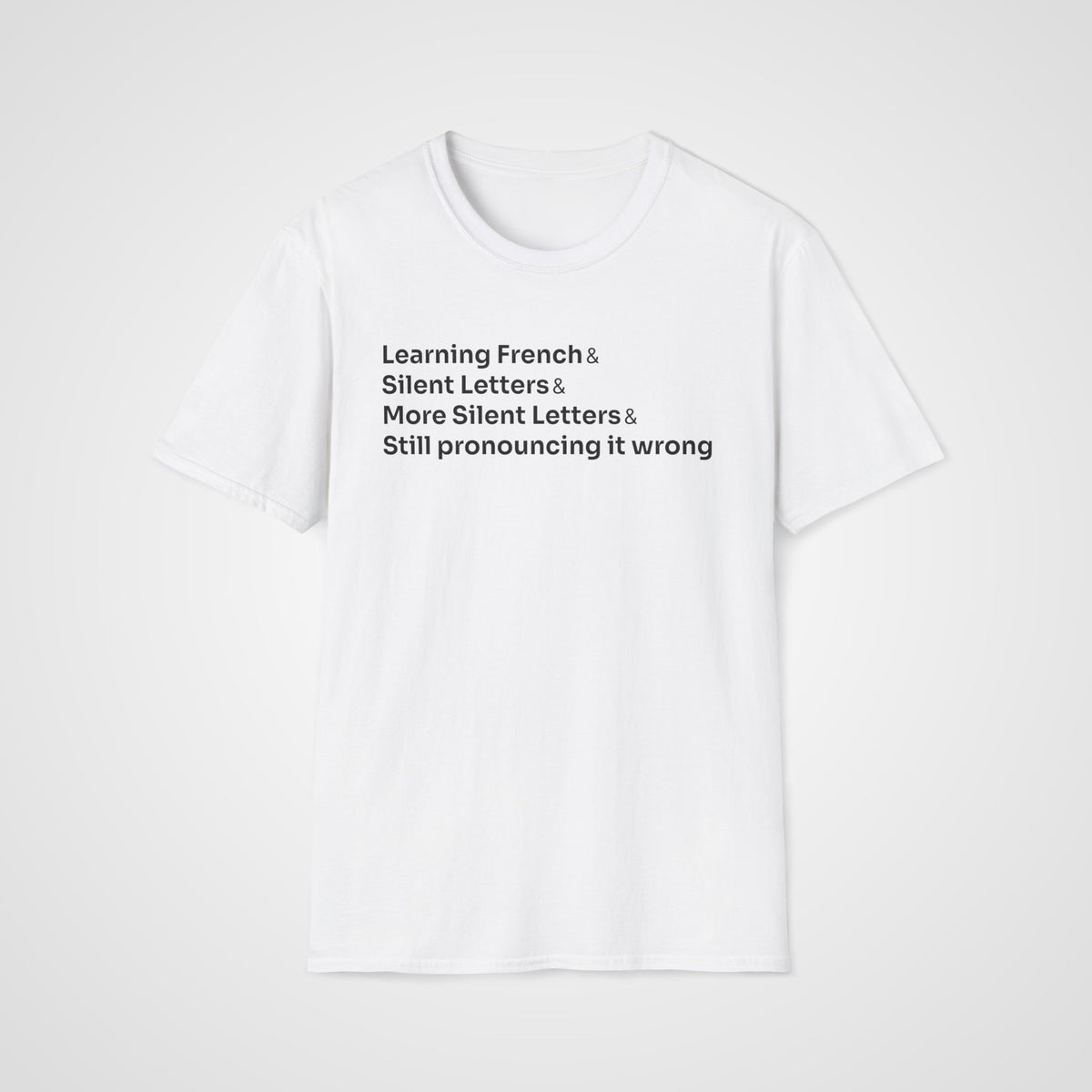 Silent Letters French T-Shirt in White