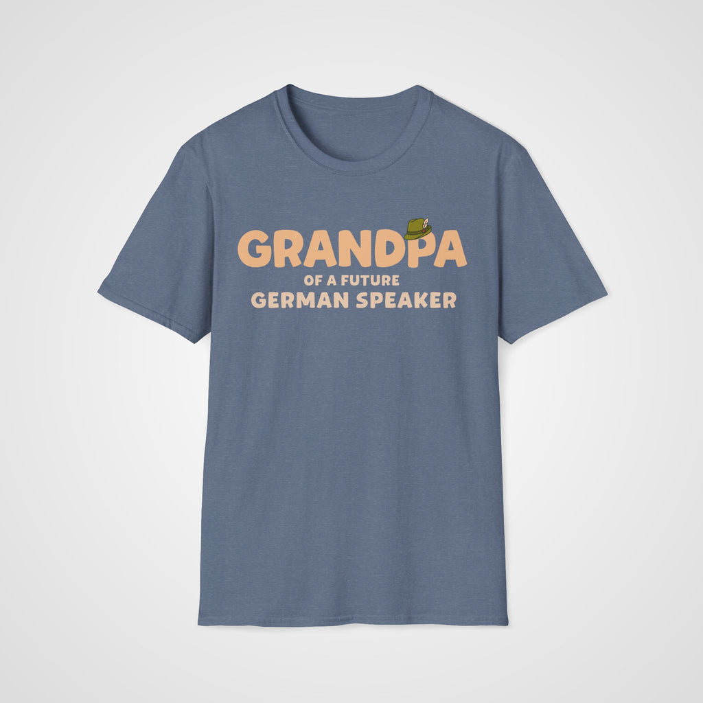 Learner Grandpa T-Shirt in Heather Indigo