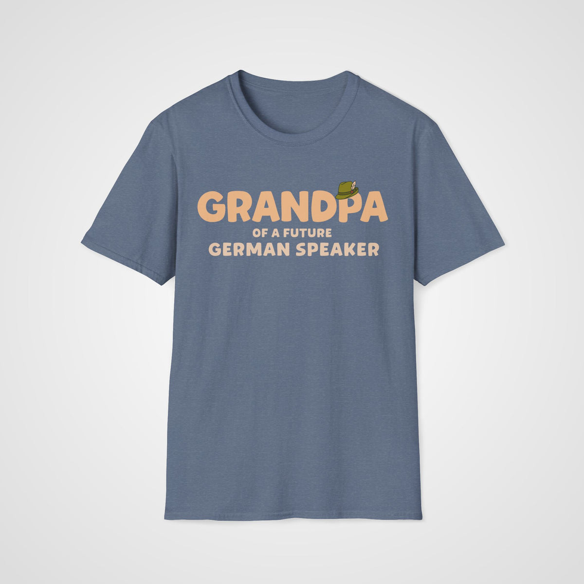 Learner Grandpa T-Shirt in Heather Indigo