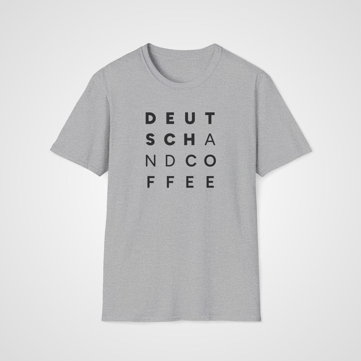 Deutsch & Coffee T-Shirt in Sport Gray