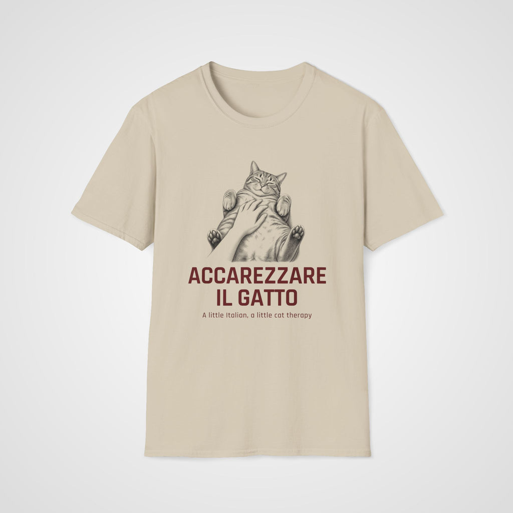 Accarezzare il Gatto T-Shirt in Sand