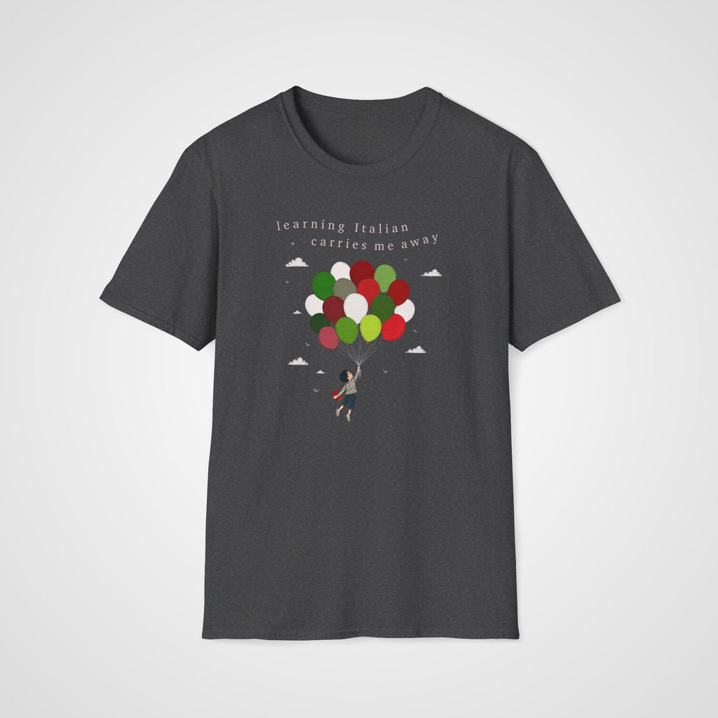 Italian Takes Flight T-Shirt in Dark Heather