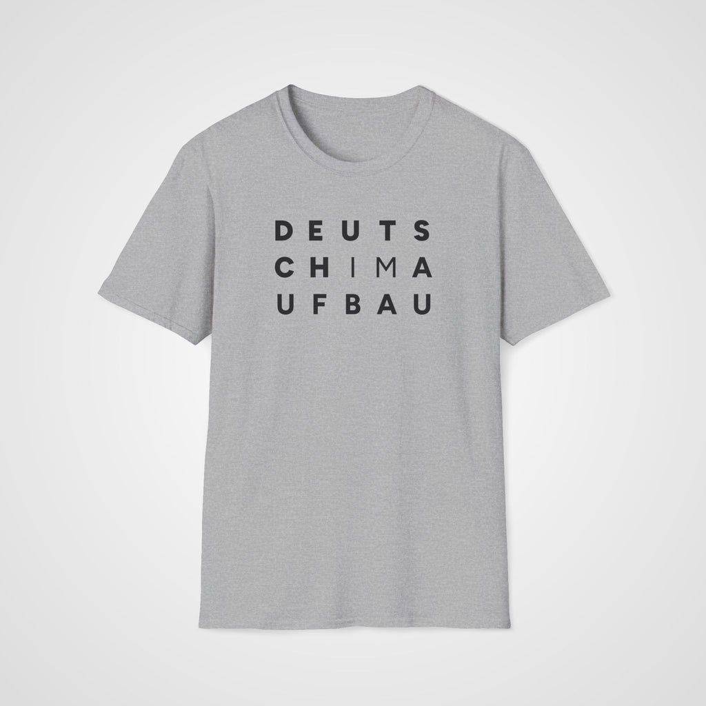 Deutsch im Aufbau T-Shirt in Sport Gray