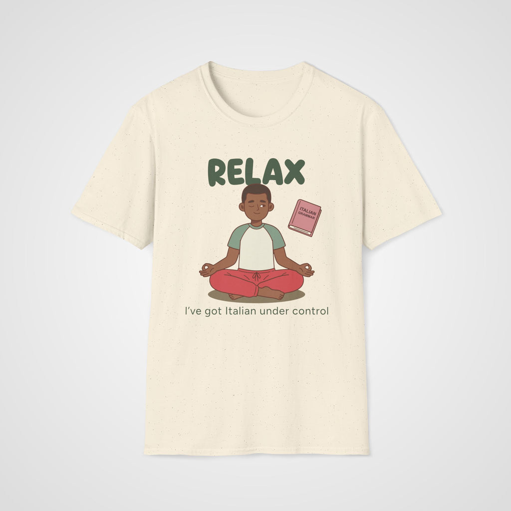 Relax Italian Learner T-Shirt in Natural