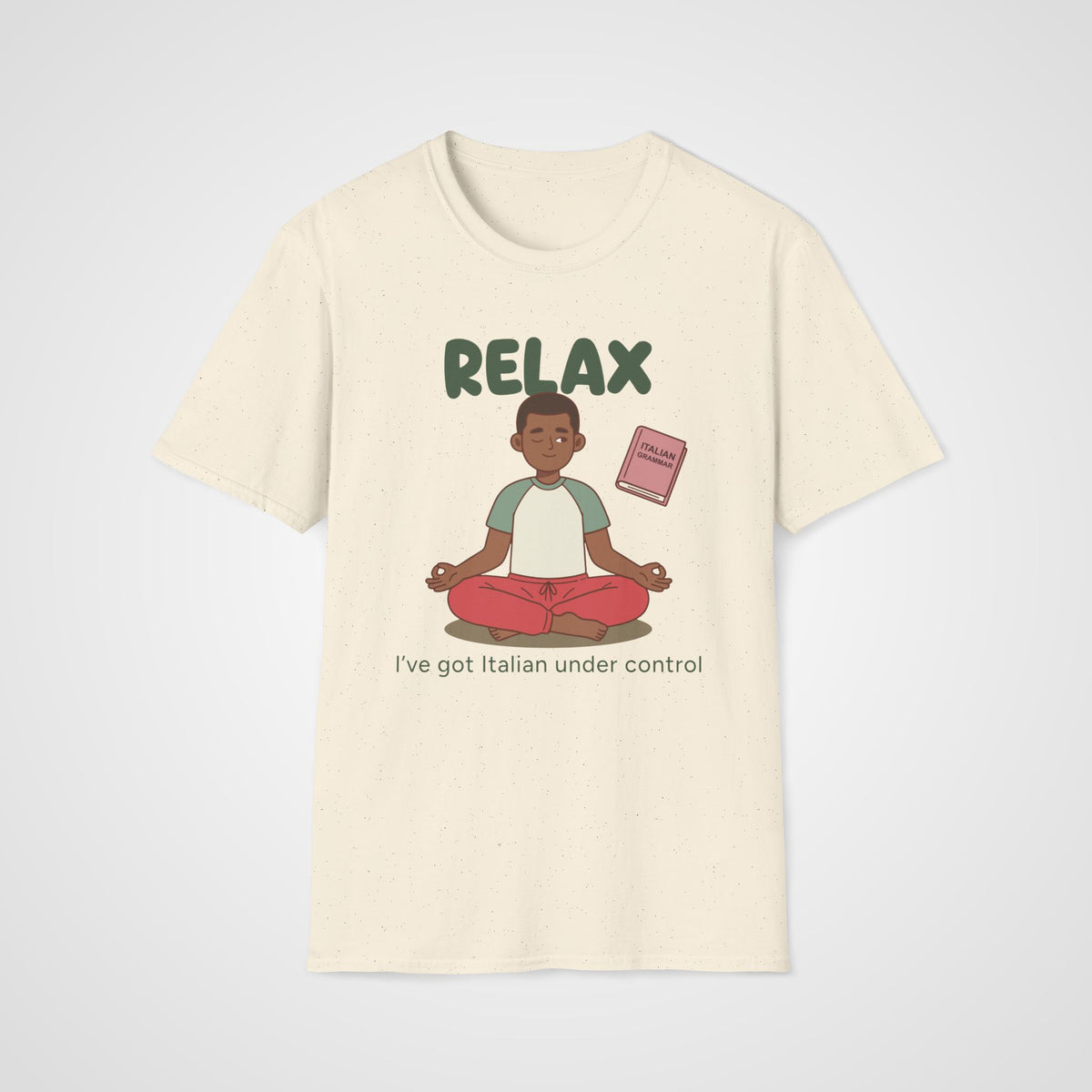 Relax Italian Learner T-Shirt in Natural