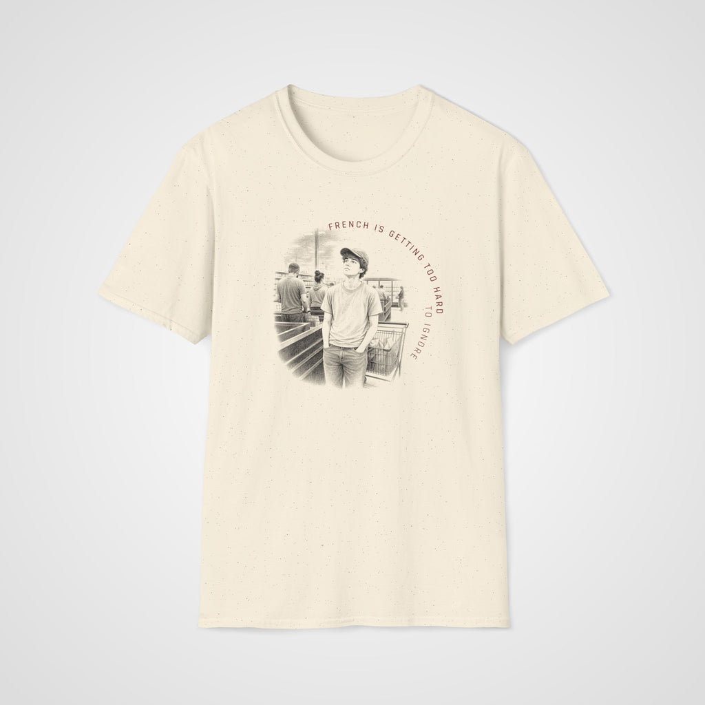 French is Hard to Ignore T-Shirt in Natural