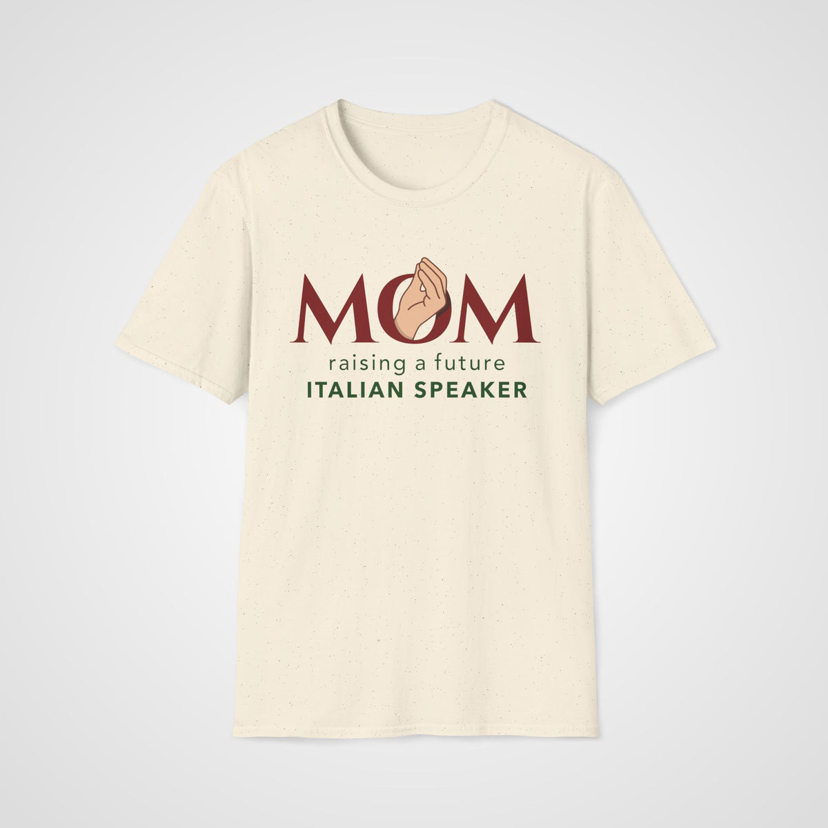 Italian Learner Mom T-Shirt in Natural