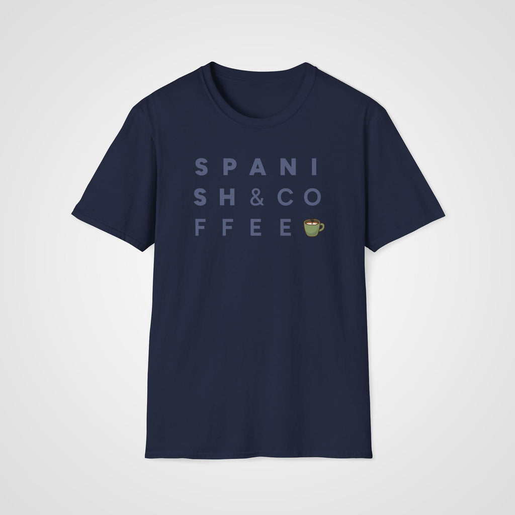 Spanish & Coffee T-Shirt in Navy
