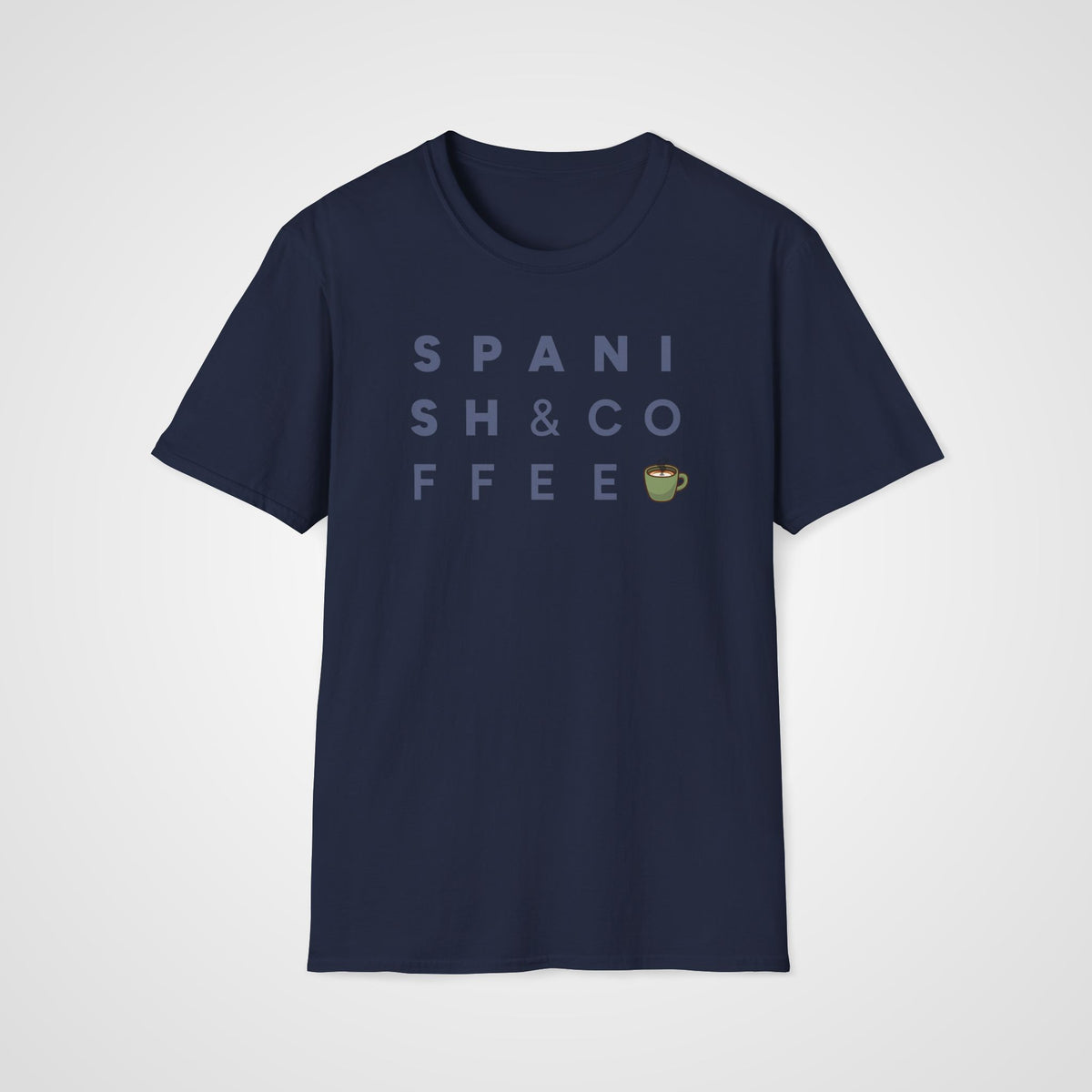 Spanish & Coffee T-Shirt in Navy
