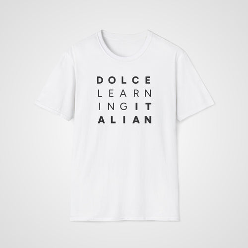 Dolce Learning Italian T-Shirt in White