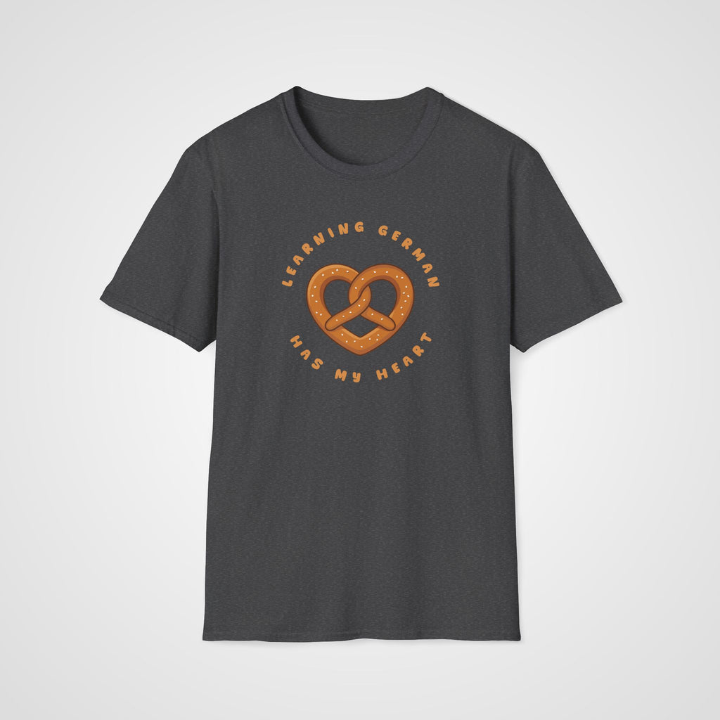 German Has My Heart T-Shirt in Dark Heather