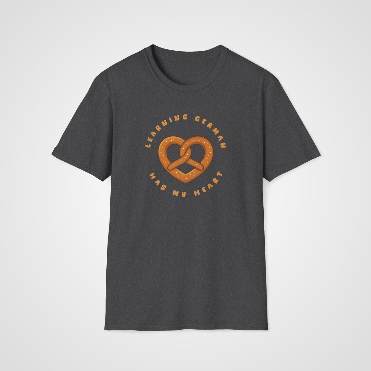 German Has My Heart T-Shirt in Dark Heather