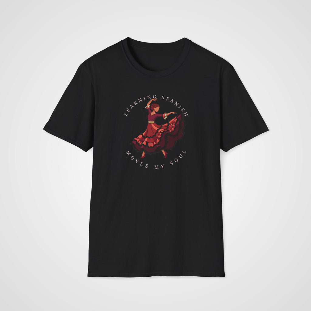 Spanish Moves My Soul T-Shirt in Black