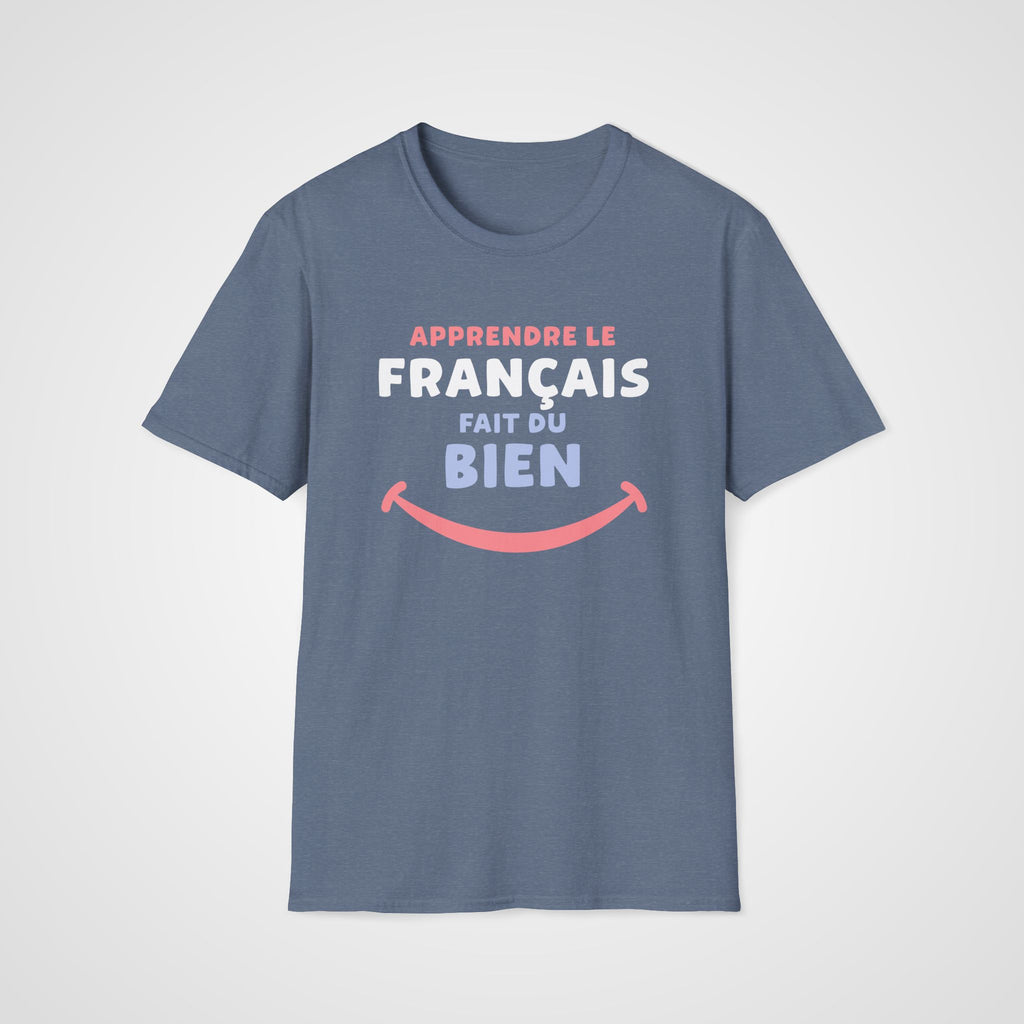 Fait du Bien French T-Shirt in Heather Indigo
