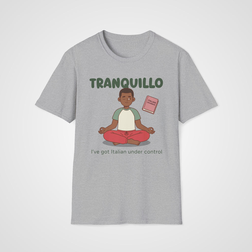 Tranquillo Italian Learner T-Shirt in Sport Gray