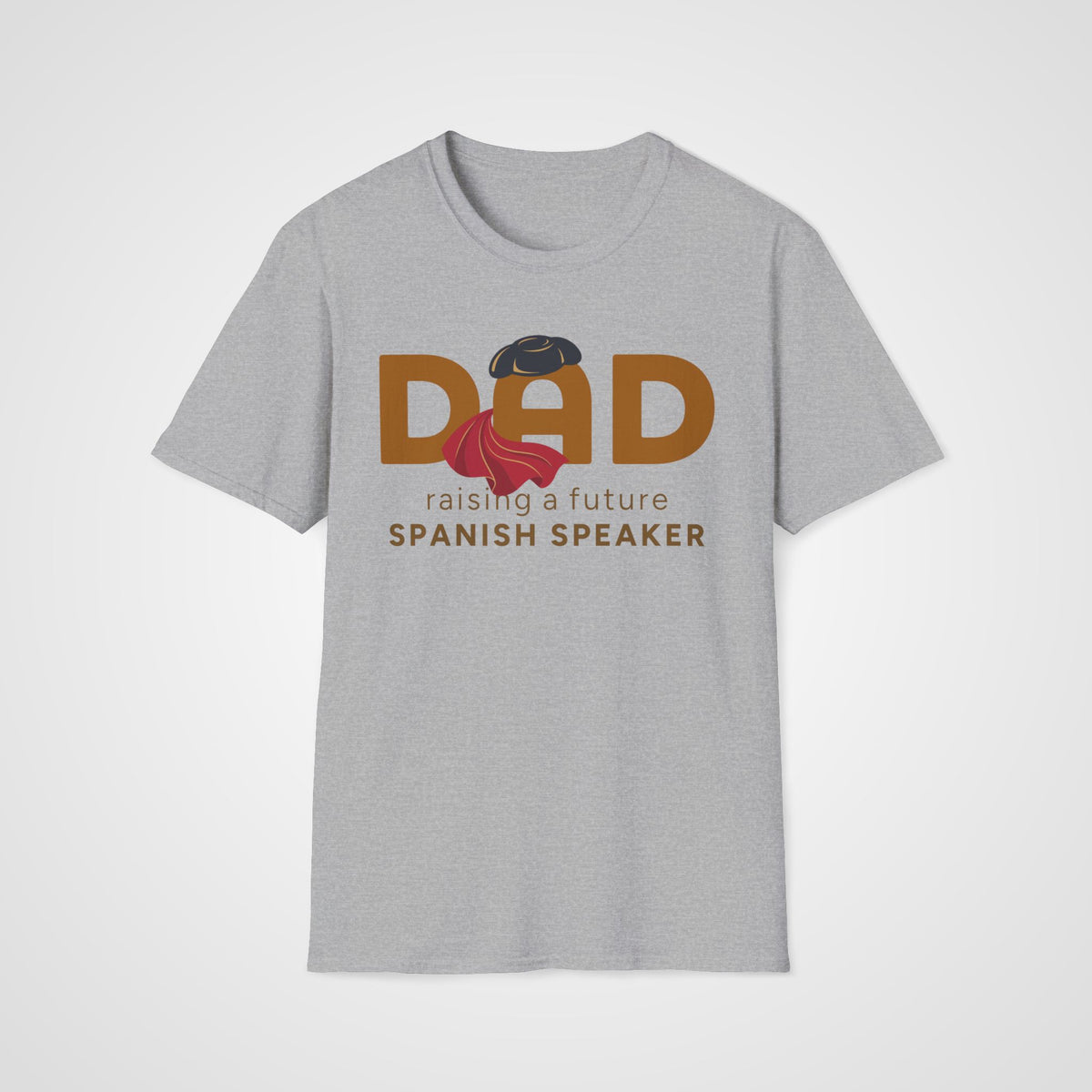 Spanish Learner Dad T-Shirt in Sport Gray