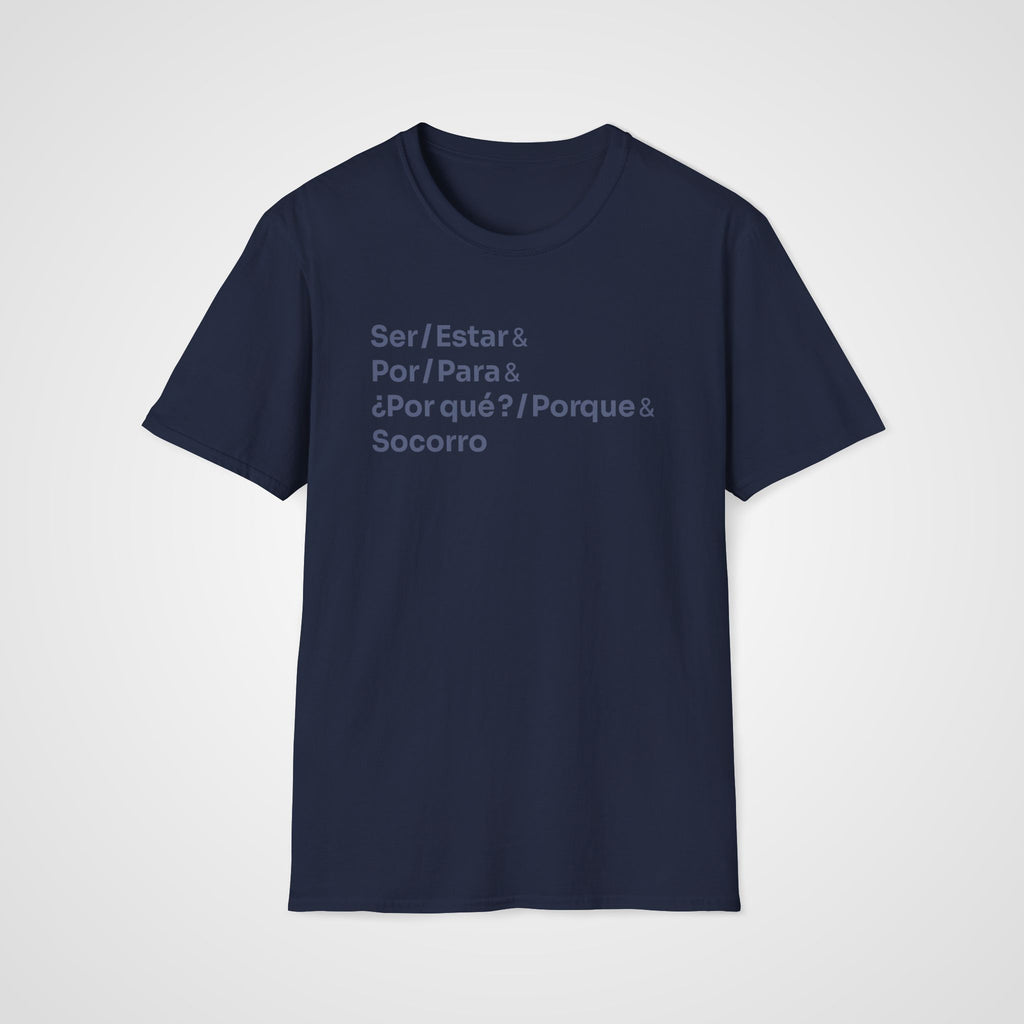 Spanish Socorro T-Shirt in Navy