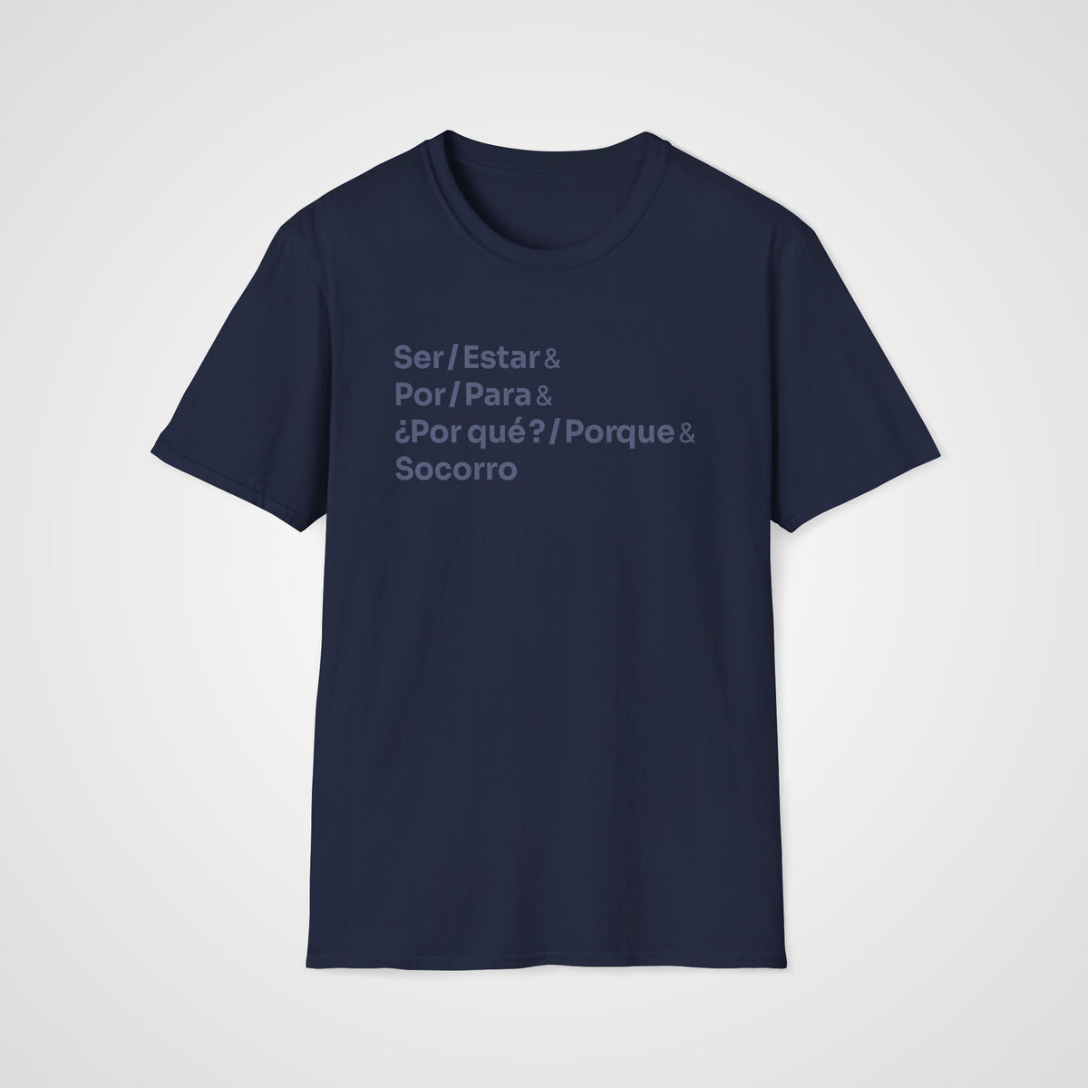 Spanish Socorro T-Shirt in Navy