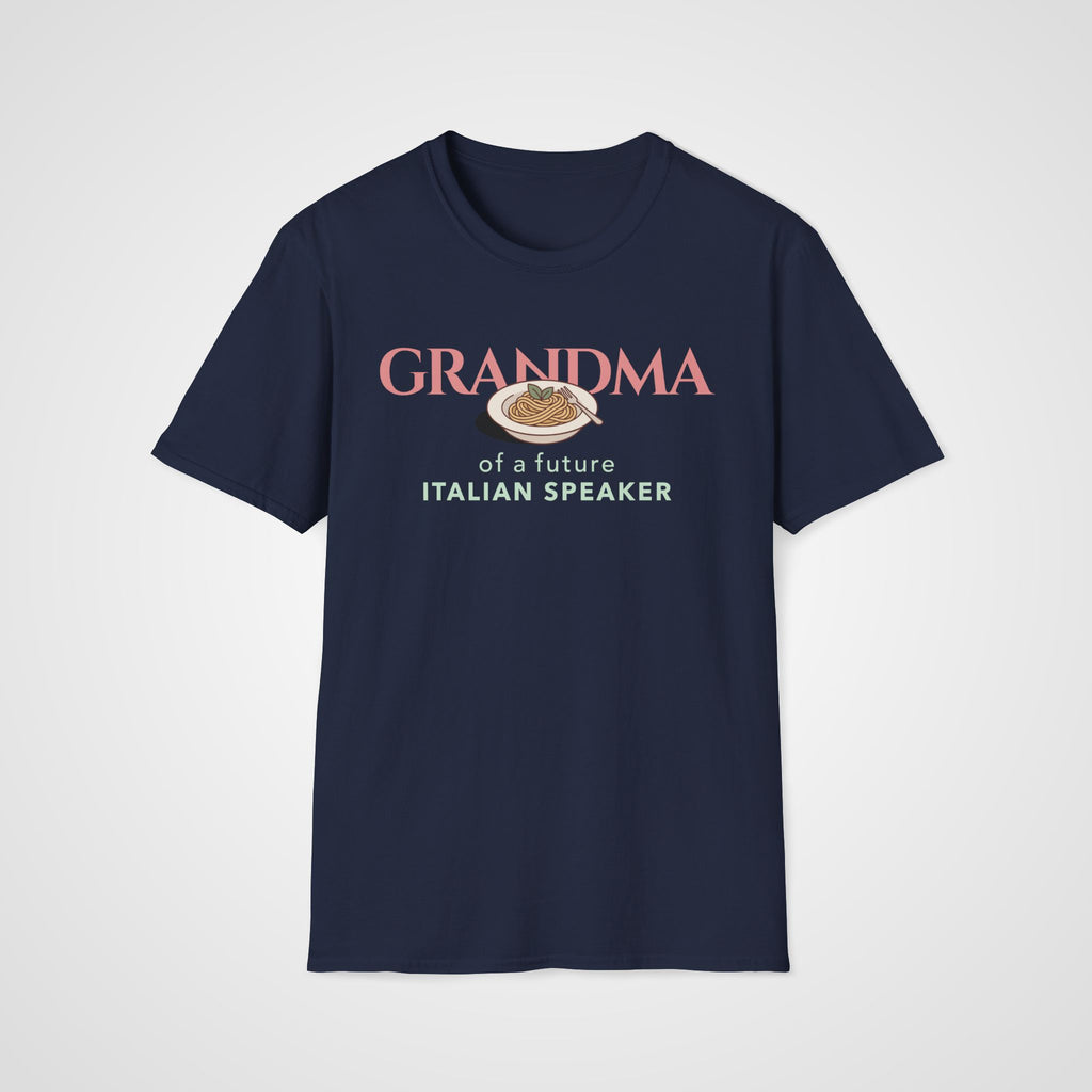 Italian Learner Grandma T-Shirt in Navy