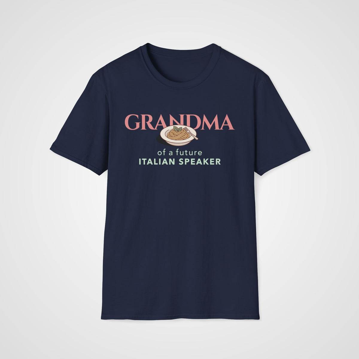 Italian Learner Grandma T-Shirt in Navy