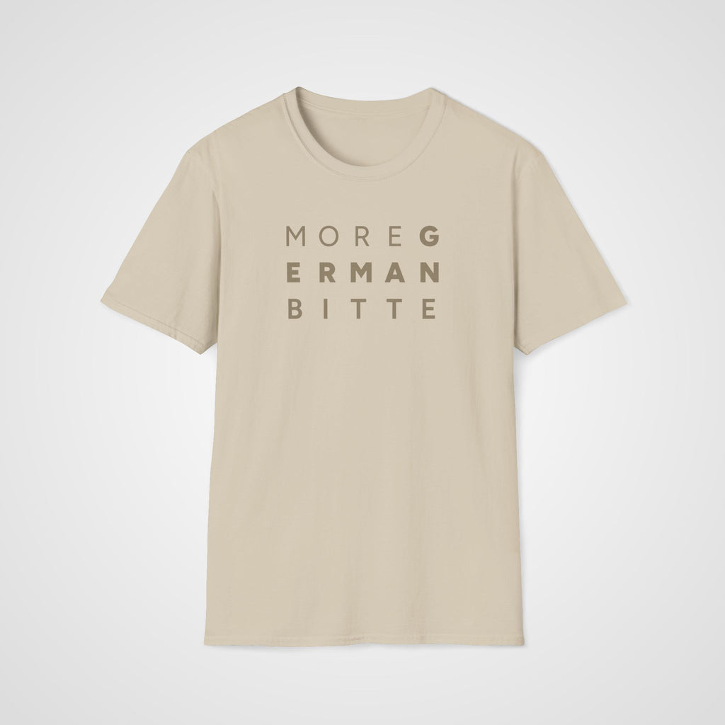 More German Bitte T-Shirt in Sand