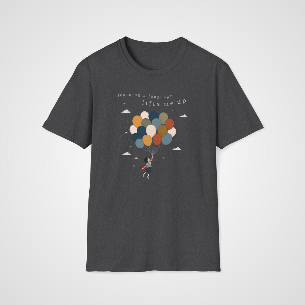 Lifted by Language T-Shirt in Dark Heather