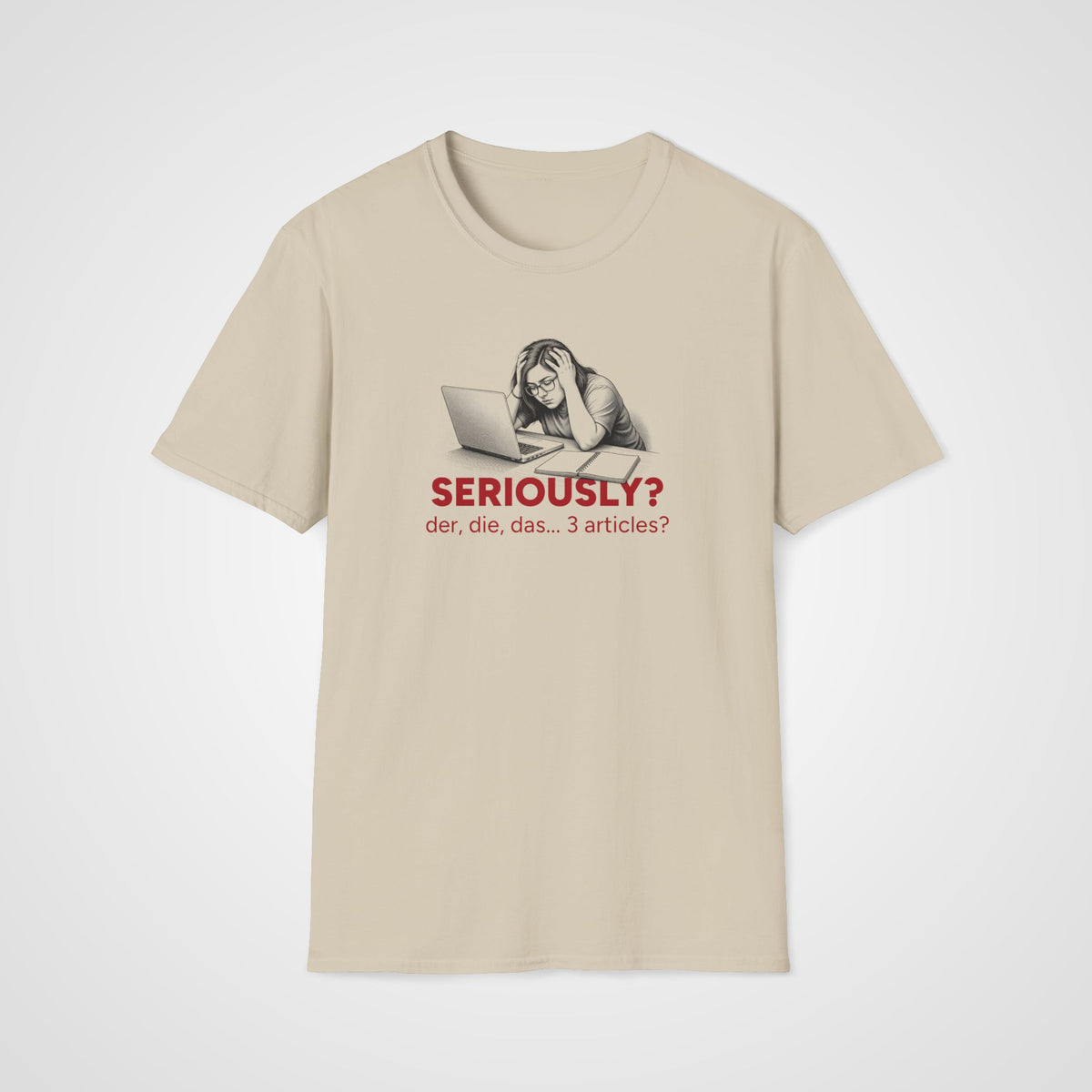 German Articles T-Shirt in Sand
