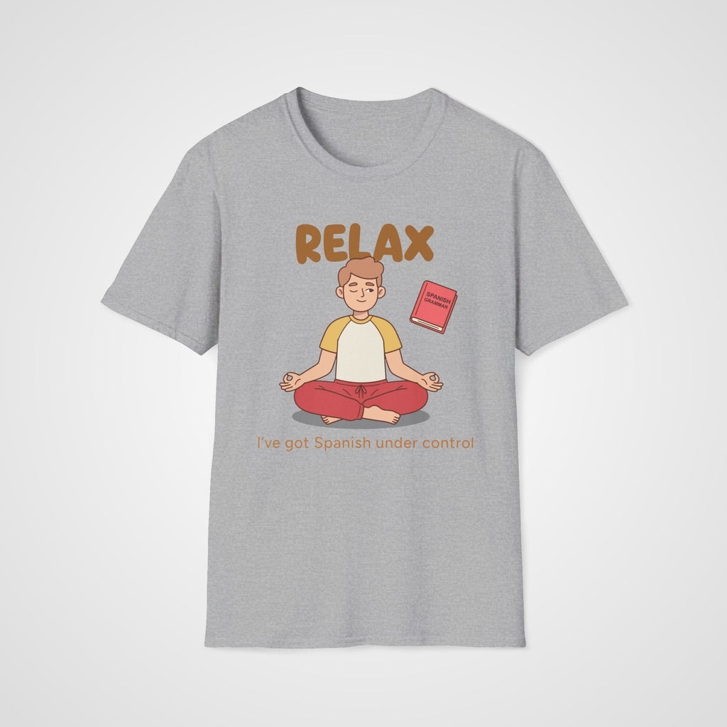 Spanish Grammar Relax T-Shirt in Sport Gray