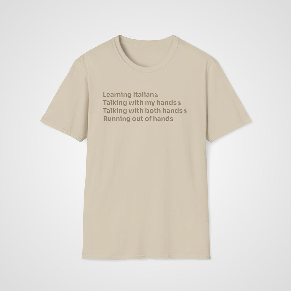 Italian Hands T-Shirt in Sand