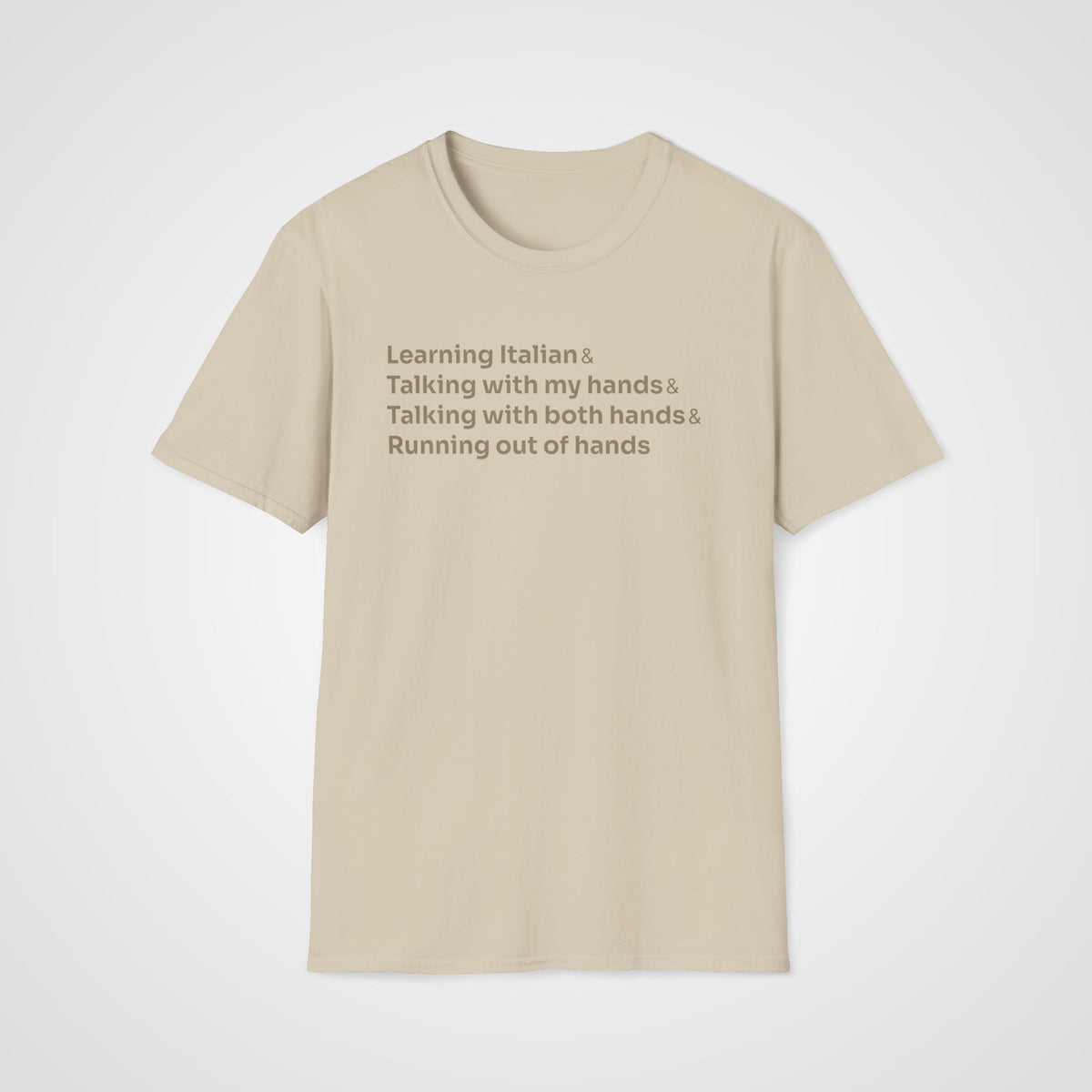 Italian Hands T-Shirt in Sand