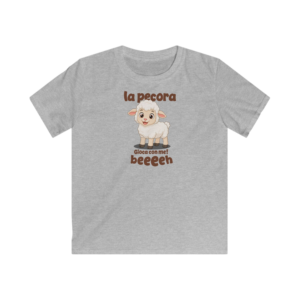 Italian Sheep Kids T-Shirt in Sport Gray