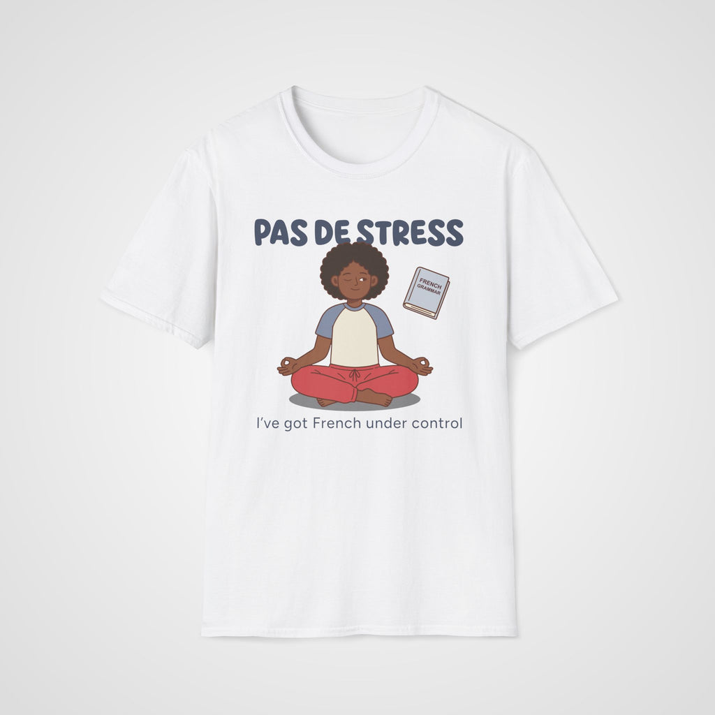 Pas de Stress French T-Shirt in White