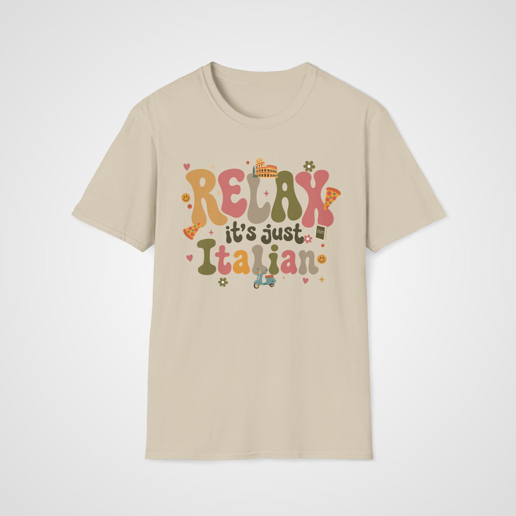 Relax, It’s Just Italian T-Shirt in Sand