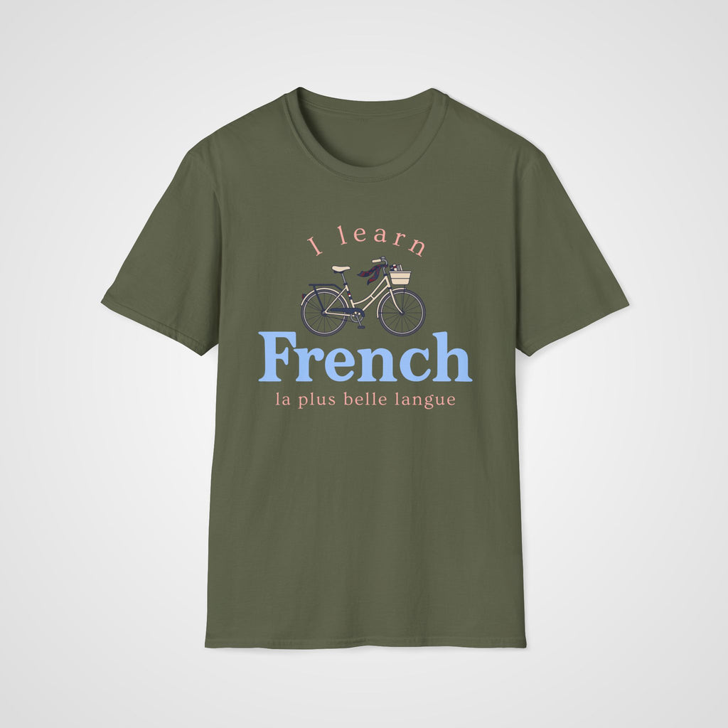 Beautiful Language T-Shirt in Military Green