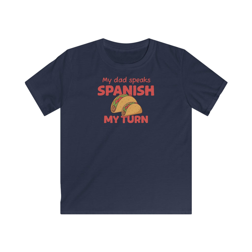 My Dad speaks Spanish T-Shirt in Navy