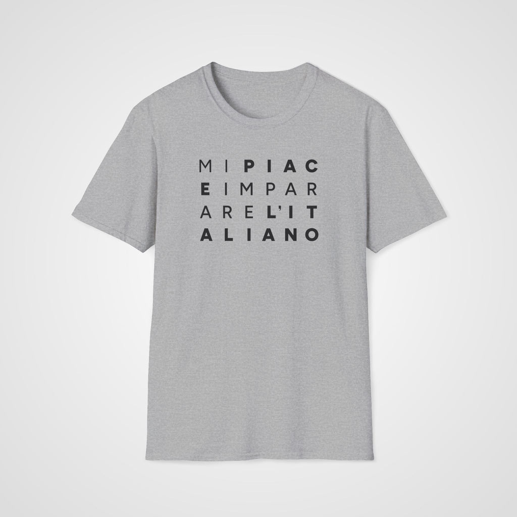Mi Piace T-Shirt in Sport Gray