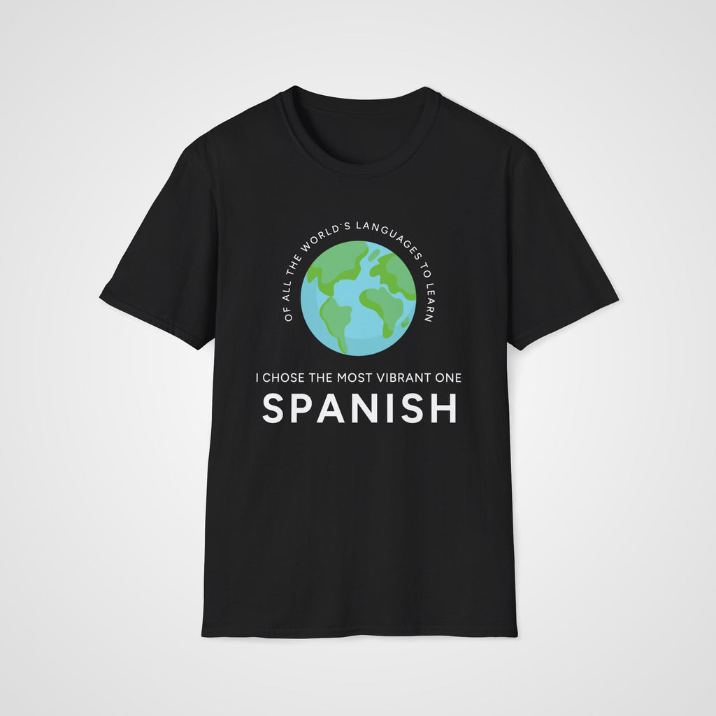 Vibrant Spanish T-Shirt in Black