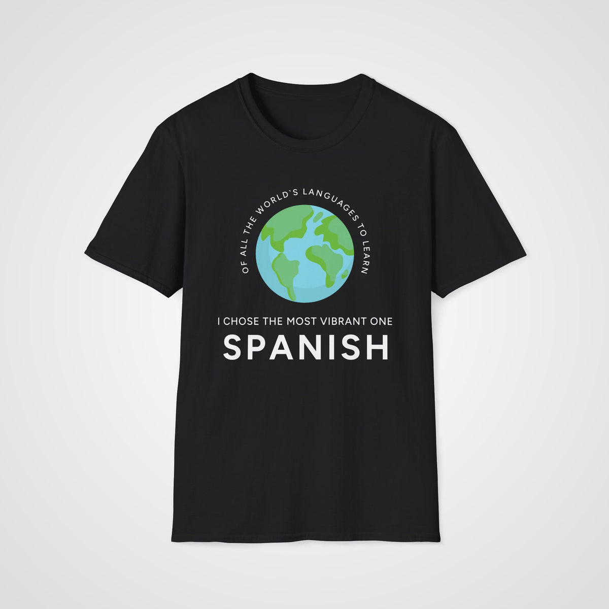 Vibrant Spanish T-Shirt in Black