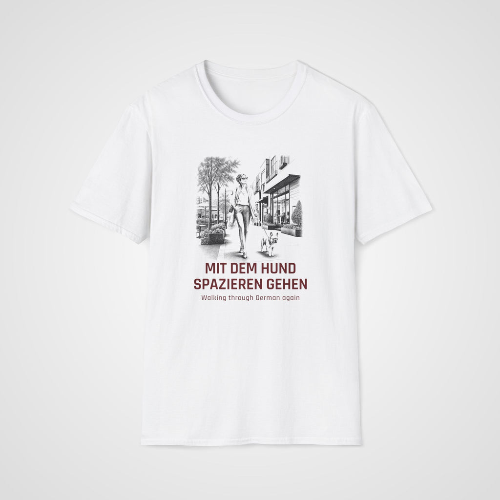 German Dog Walk T-Shirt in White