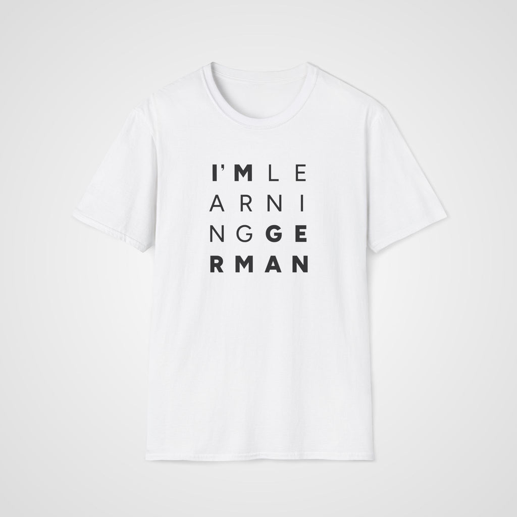 I’m Learning German T-Shirt in White