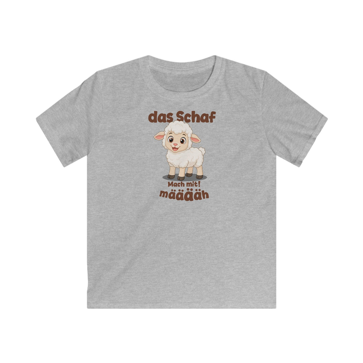 German Sheep Kids T-Shirt in Sport Gray