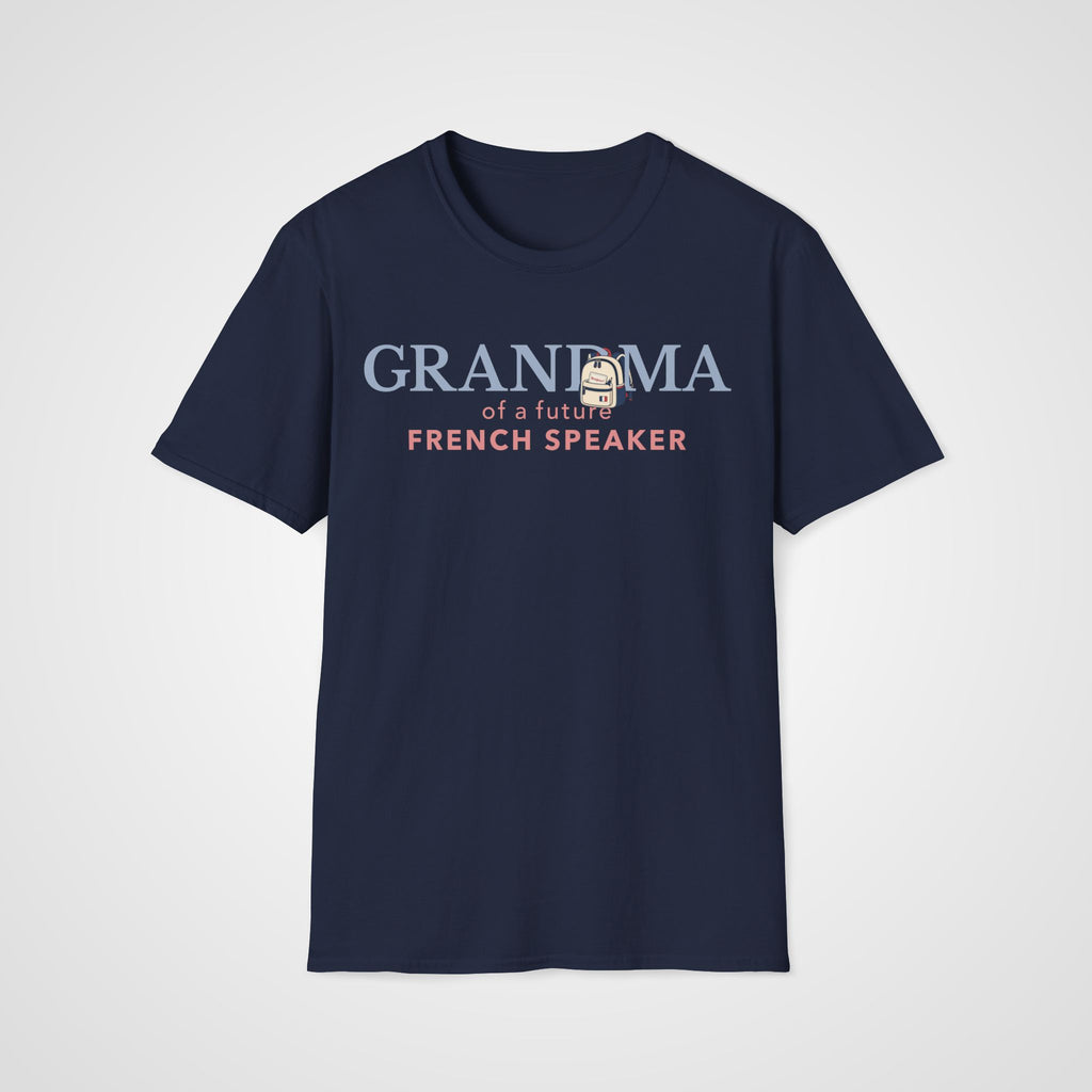 French Learner Grandma T-Shirt in Navy