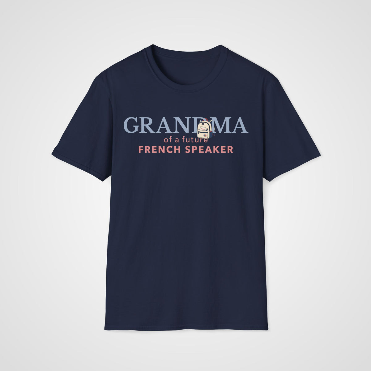 French Learner Grandma T-Shirt in Navy